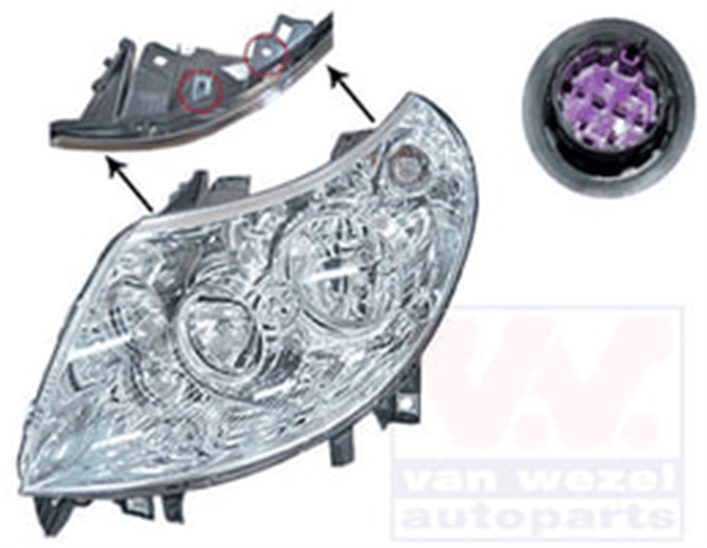 FAR SİNYAL SOL MOTORLU BOXER-JUMPER-DUCATO 06-14 H1 H7 7 FİŞLİ