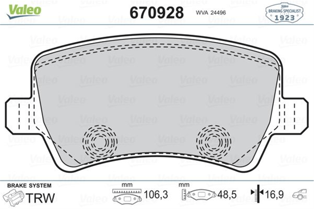 FREN BALATASI ARKA FORD S-MAX 09> GALAXY III 06> . VOLVO S60 10> S80 06> V60 V70 06> XC60 08> XC70 0 6> . LAND ROVER FREELANDER II L359 RANGE ROVER EVOQUE L538
