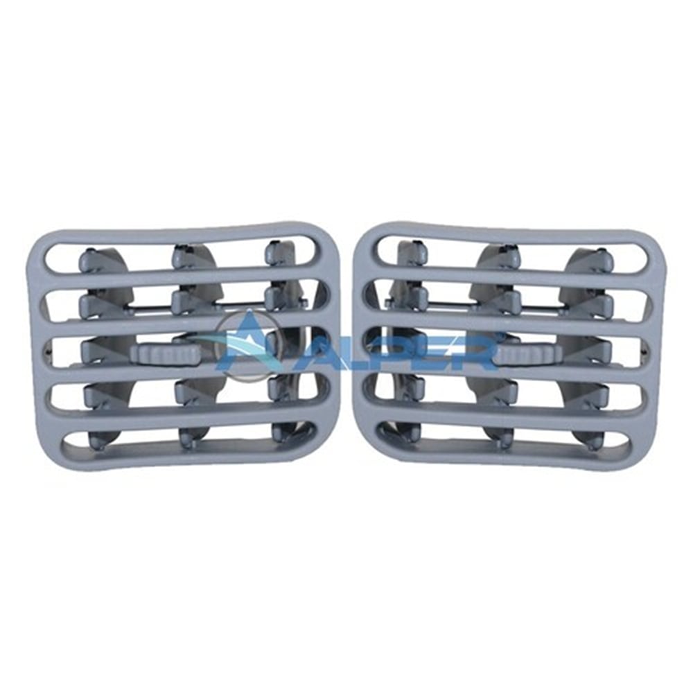 KALORİFER HAVALANDIRMA IZGARASI DİFÜZÖRÜ ORTA SAĞ-SOL SET GRİ