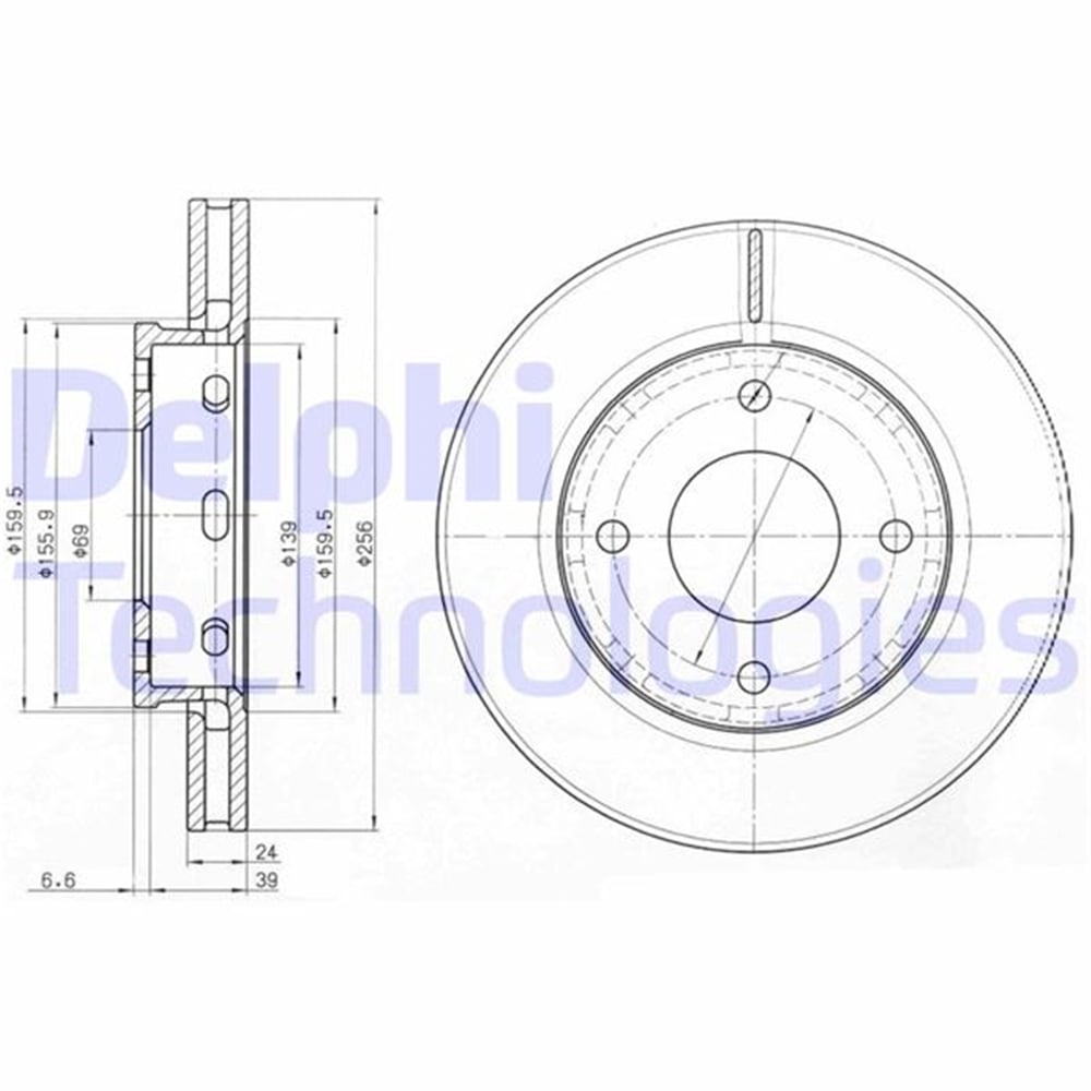 ÖN FREN DİSKİ HAVA KANALLI MITSUBISHI COLT 1.1L 3A91 Z32A 1.3L 4A90 Z34A 1.5L 4A91 Z36A 04-12 256 çap x 4 bijon - Takım disk fiyatıdır