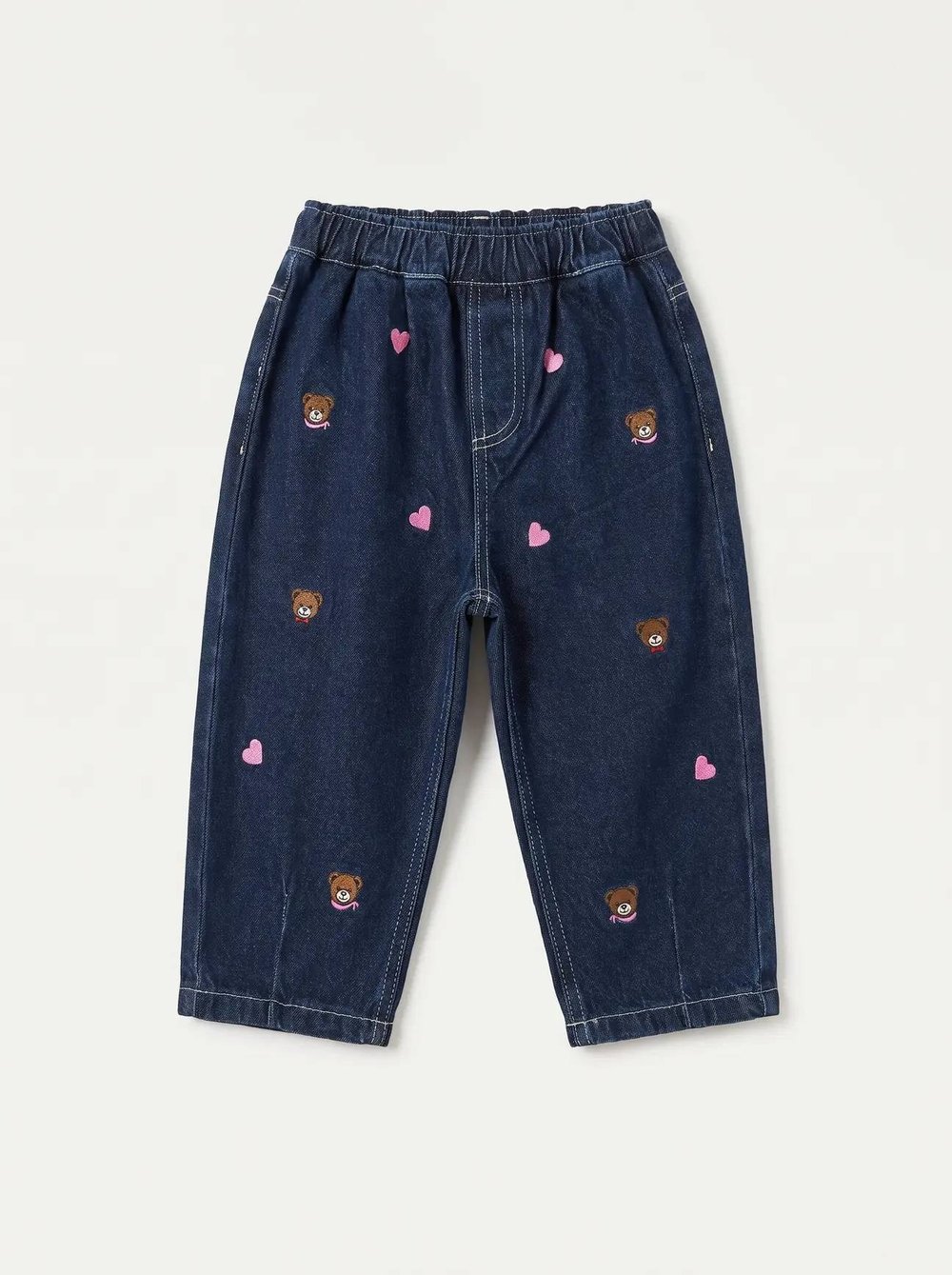 Laciel Paris ayıcık nakışlı balon jean pantolon 