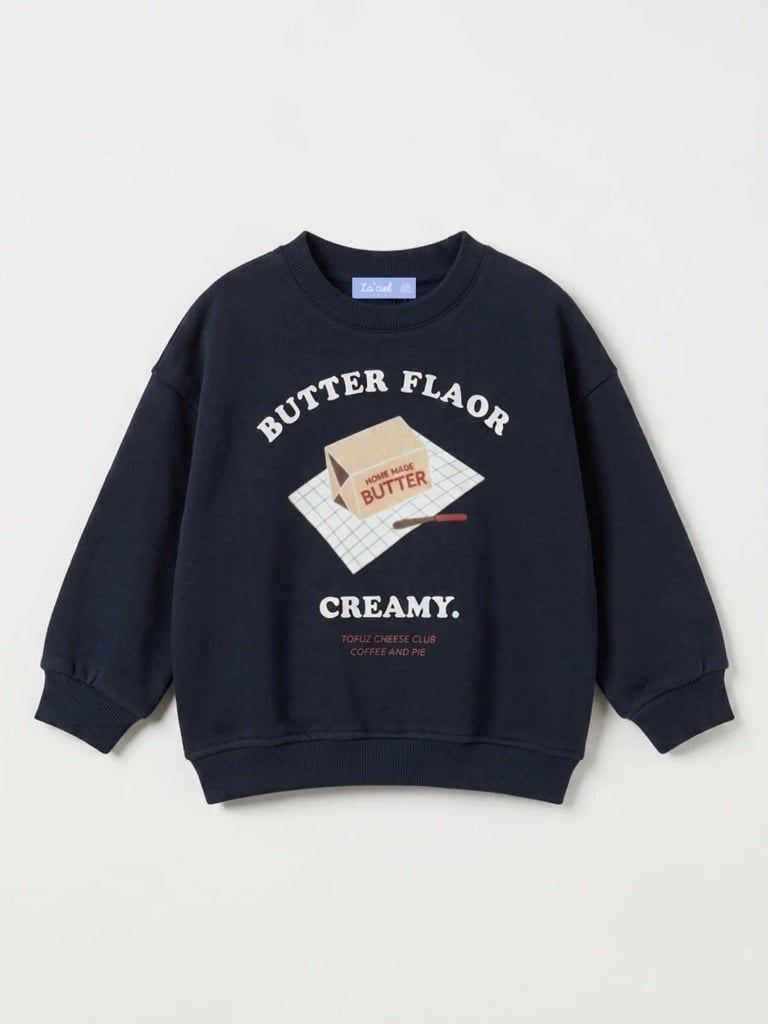 Laciel Paris butter baskılı sweatshirt
