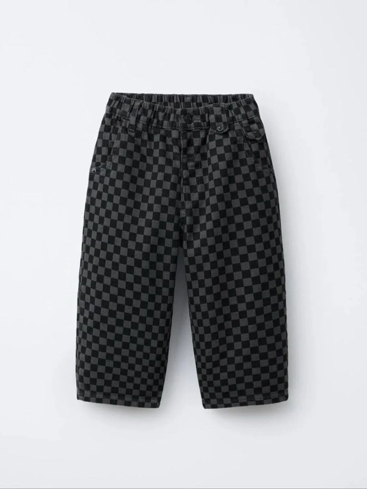 Laciel Paris damalı jean pantolon (siyah)