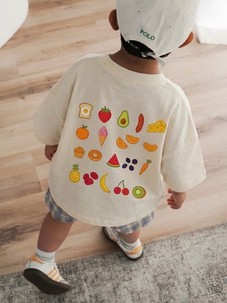 Snack club baskılı tişört