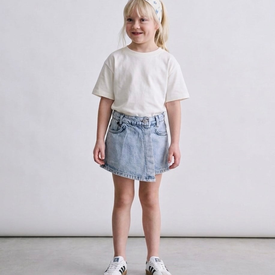 ZR denim şort etek