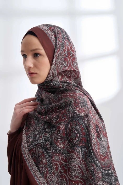 ARMANDA ETRO BURGUNDY ŞAL