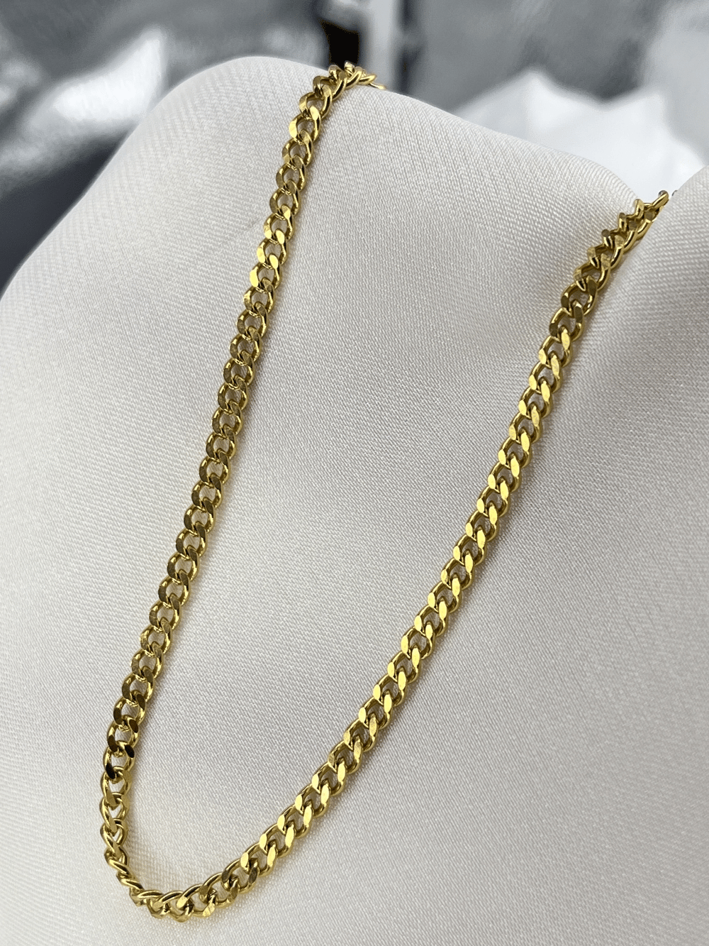 316L Çelik/Paslanmaz Gold Zincir Erkek Kolye   Gold