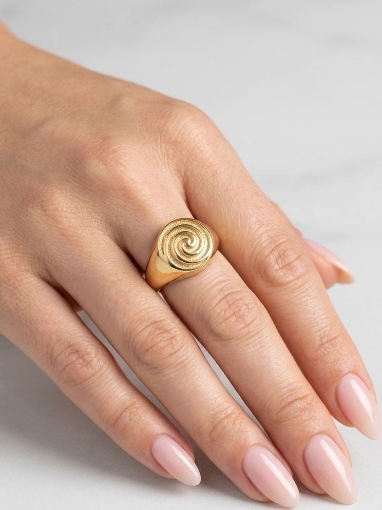 Sarmal Model Gold Yüzük