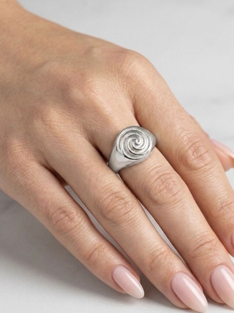 Sarmal Model Silver Yüzük