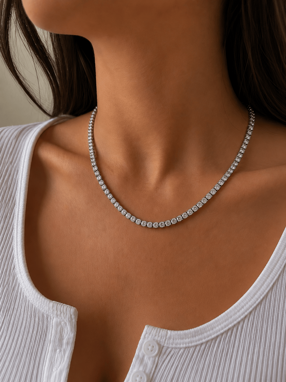 Su Yolu Silver Kolye 45cm 