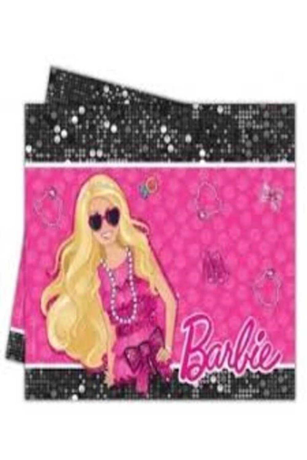 Barbie Masa Örtüsü 120cm X 180cm plastik Doğum Günü Masa Örtüsü