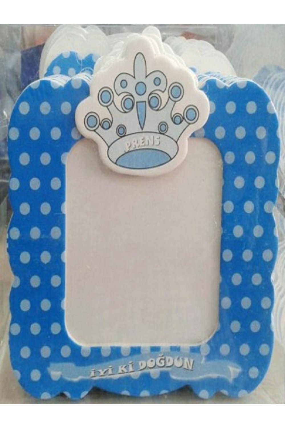 ERKEK BEBEK DOĞUM GÜNÜ HATIRASI MAGNET ÇERÇEVE MAVİ