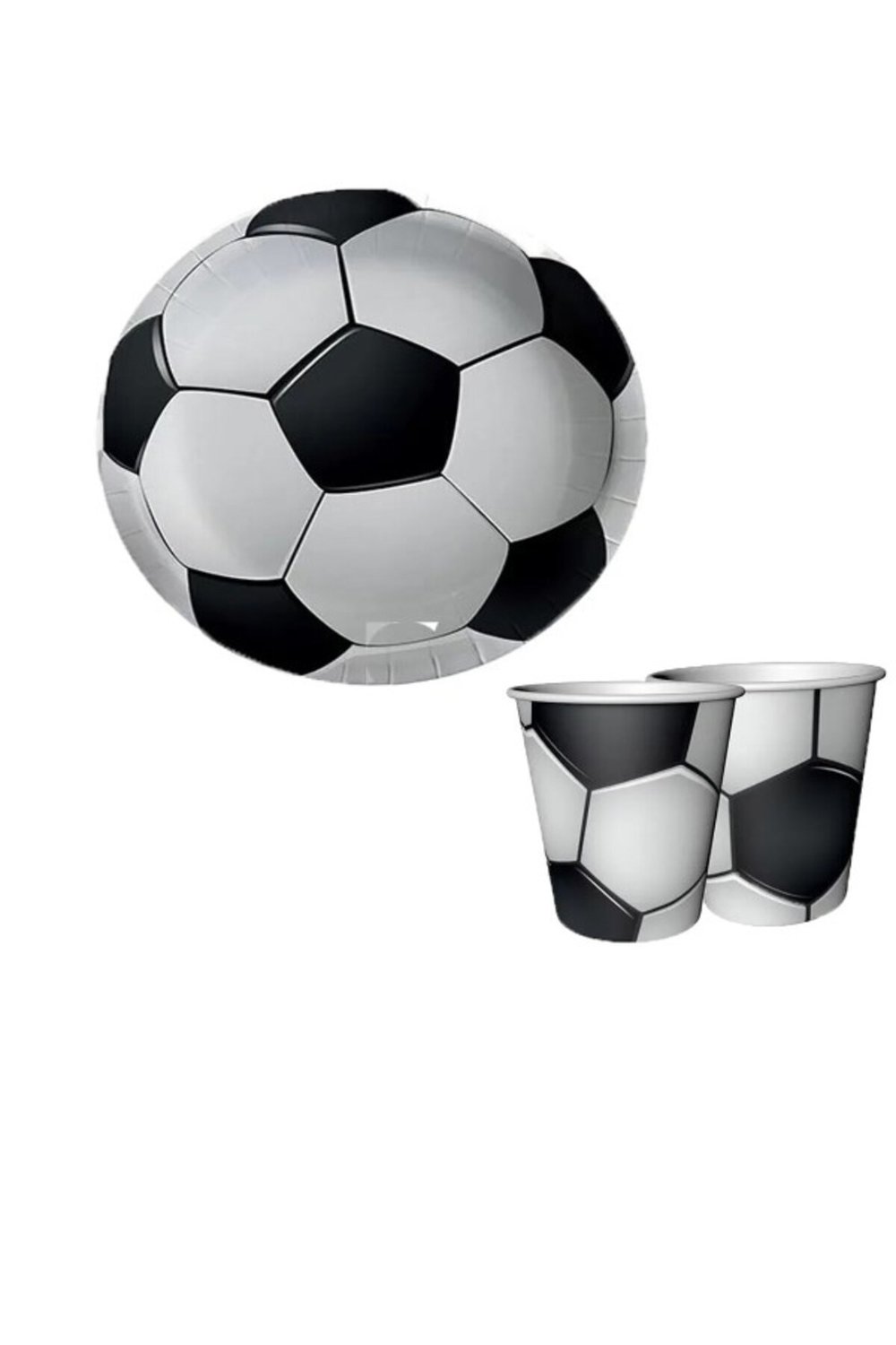 Futbol Tabak ve Bardak Set | Futbol Doğum Günü | Futbol Temalı Tabak