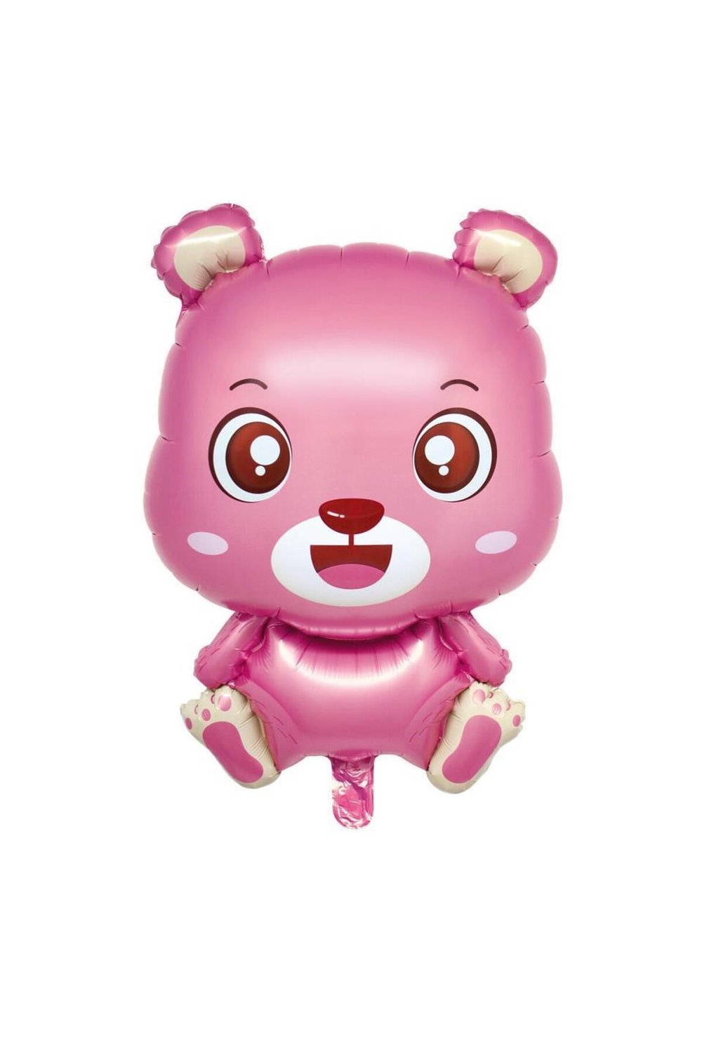 Helyuma Uyumlu Ayıcık Pembe Folyo Balon