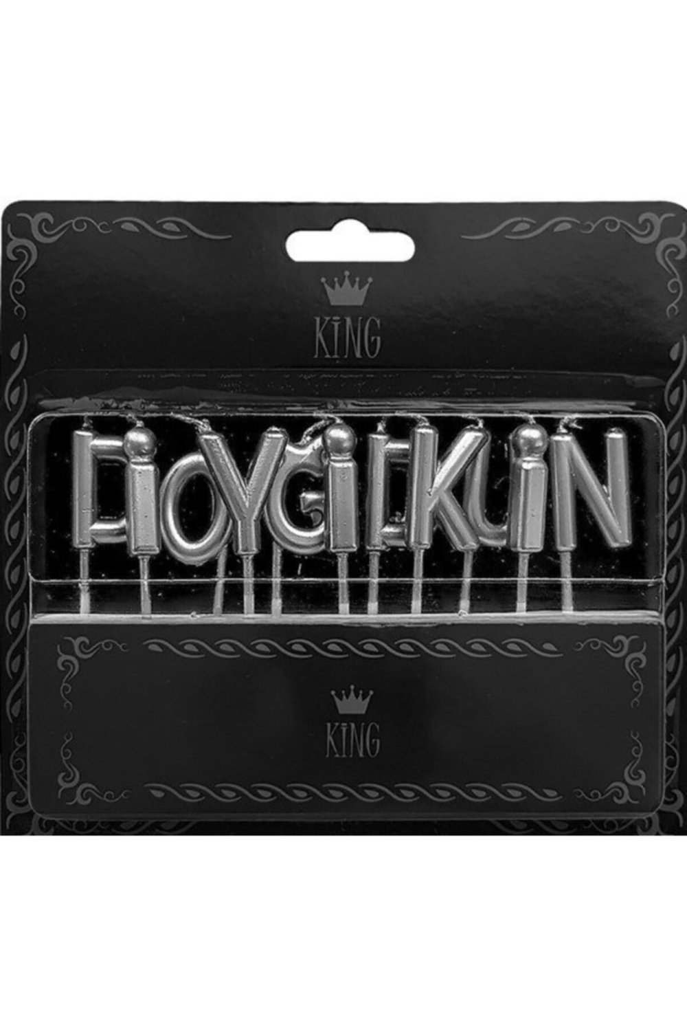 İyi Ki Doğdun Mum Gümüş
