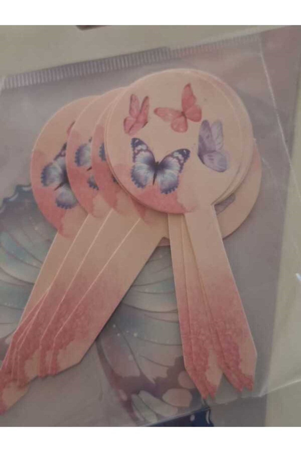kelebekli cupcake süsü