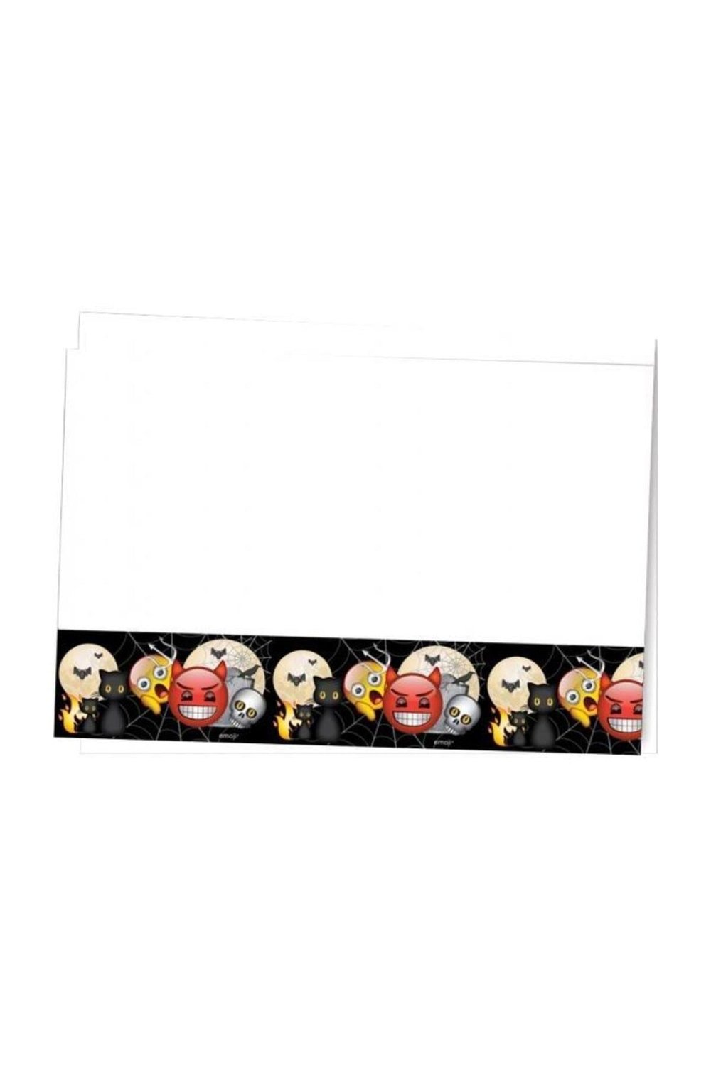Korku Emoji Plastik Masa Örtüsü 120x180 cm