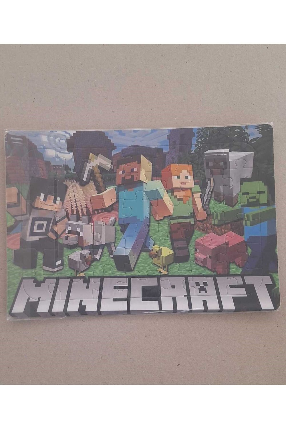 Minecraft puzzle yapboz ve boyama kitabı