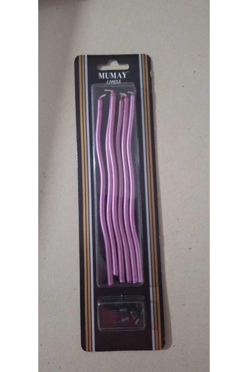 mutlu anılar parti evi 6 LI KIVRIMLI MUM Pasta Mumu Spiral Kıvrık Mum