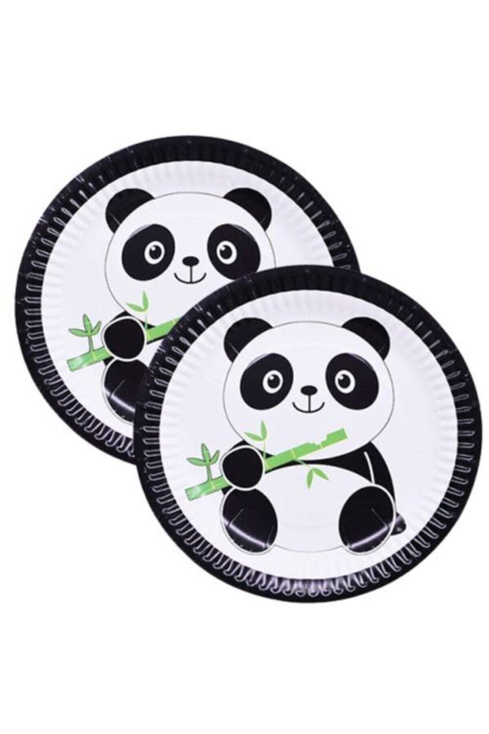 Panda Desenli Karton Tabak