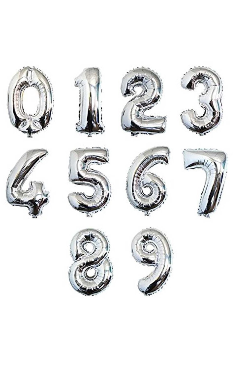 Rakam Folyo Balon Küçük Boy 16 inç
