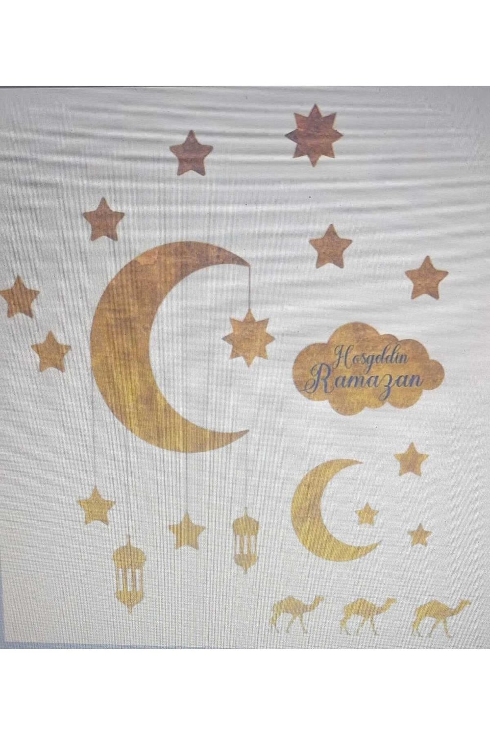 Ramazan Süsleri Ramazan Sticker Hoşgeldin Ramazan Duvar Süsü Duvar Sticker Yapışkanlı