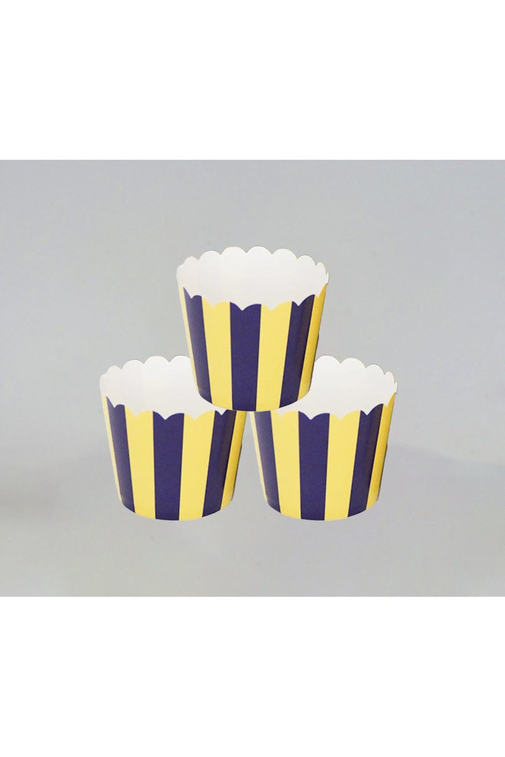 Sarı Lacivert Taraftar Cupcake Kek Kapsülü 10lu ve 10 lu kürdan