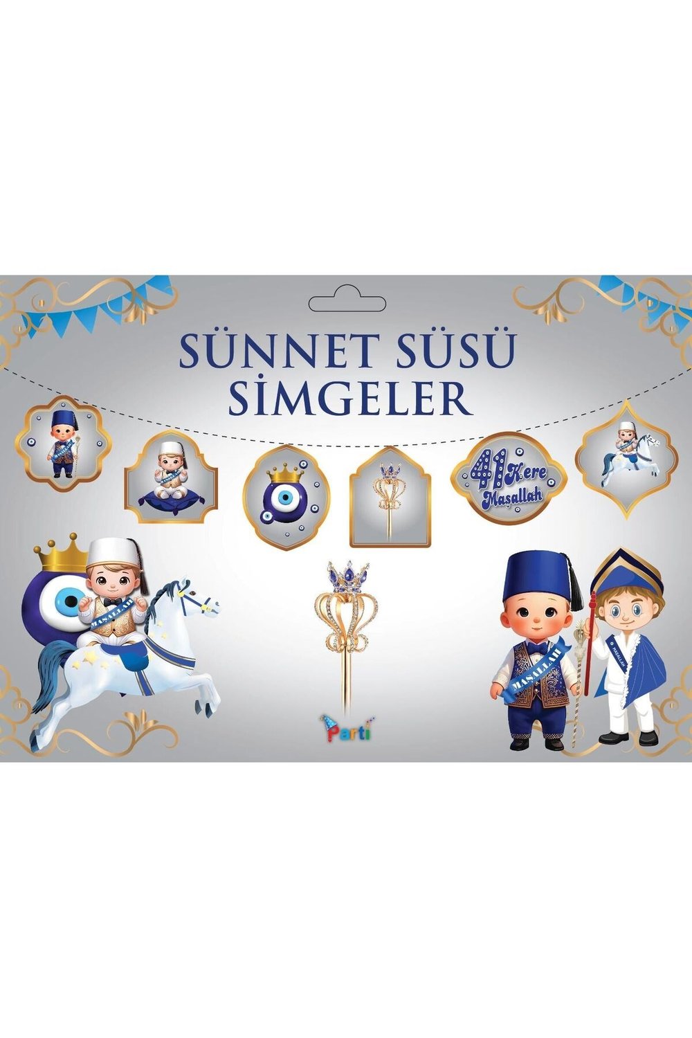 Sünnet Kutlama Seti Sünnetimize Hoş Geldiniz Yazısı Flama Sünnet Banner MAŞALLAH Tavan sarkıt