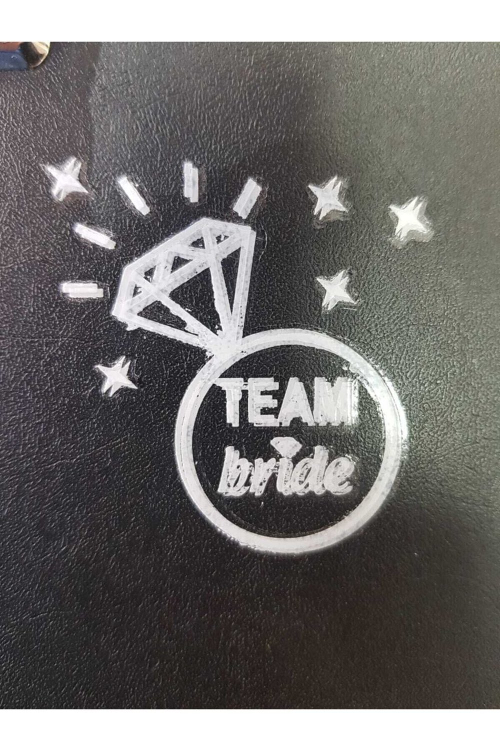 Team Bride Dövme Yüzük Desenli gümüş Renk