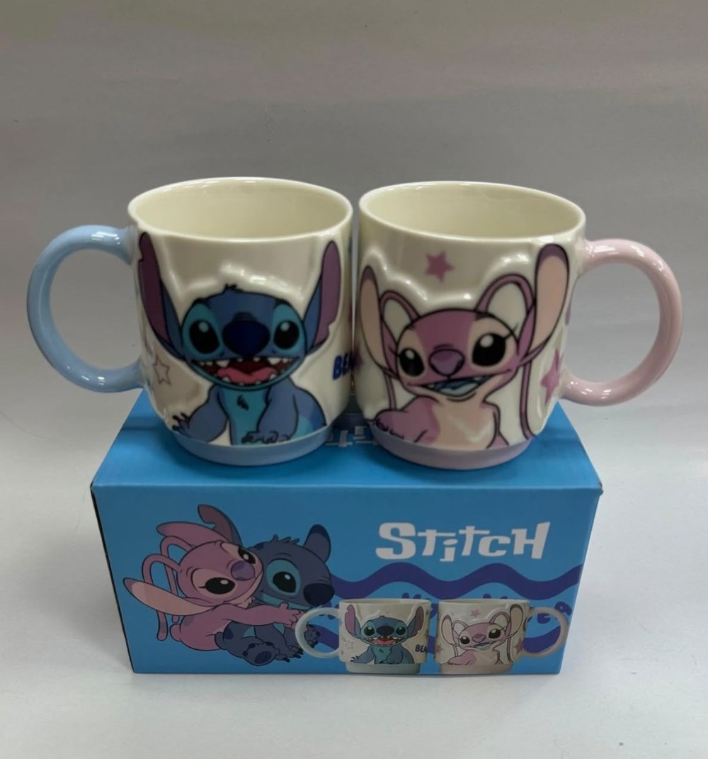 2li Stitch ve Angel kupa
