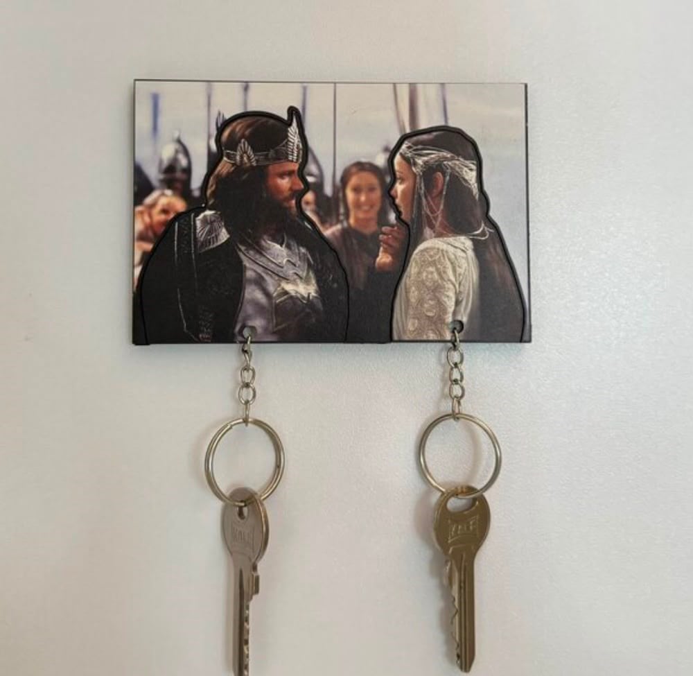 Arwen ve Aragorn çift anahtarlık