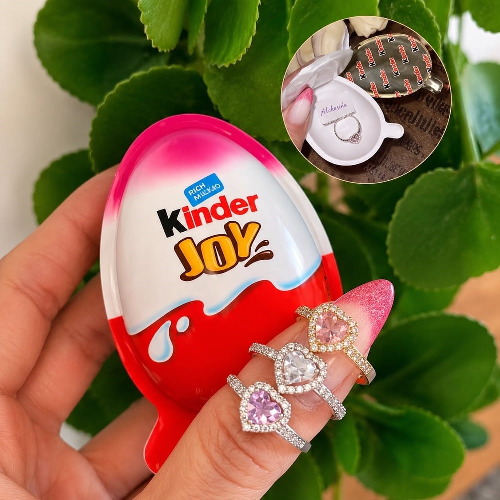 İçerisinden Pandora yüzük çıkan kinder joy