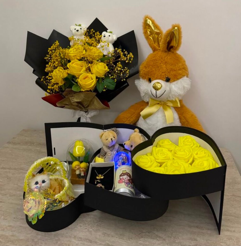 Sarı tavşan set (görselin tamamı fiyata dahildir)