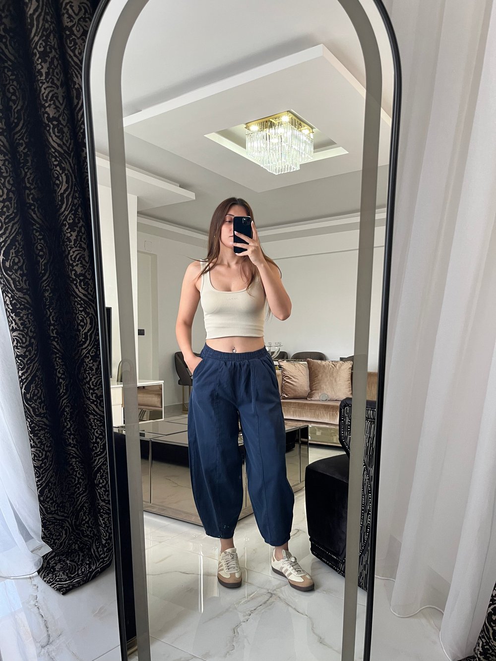 Baggy lacivert jean