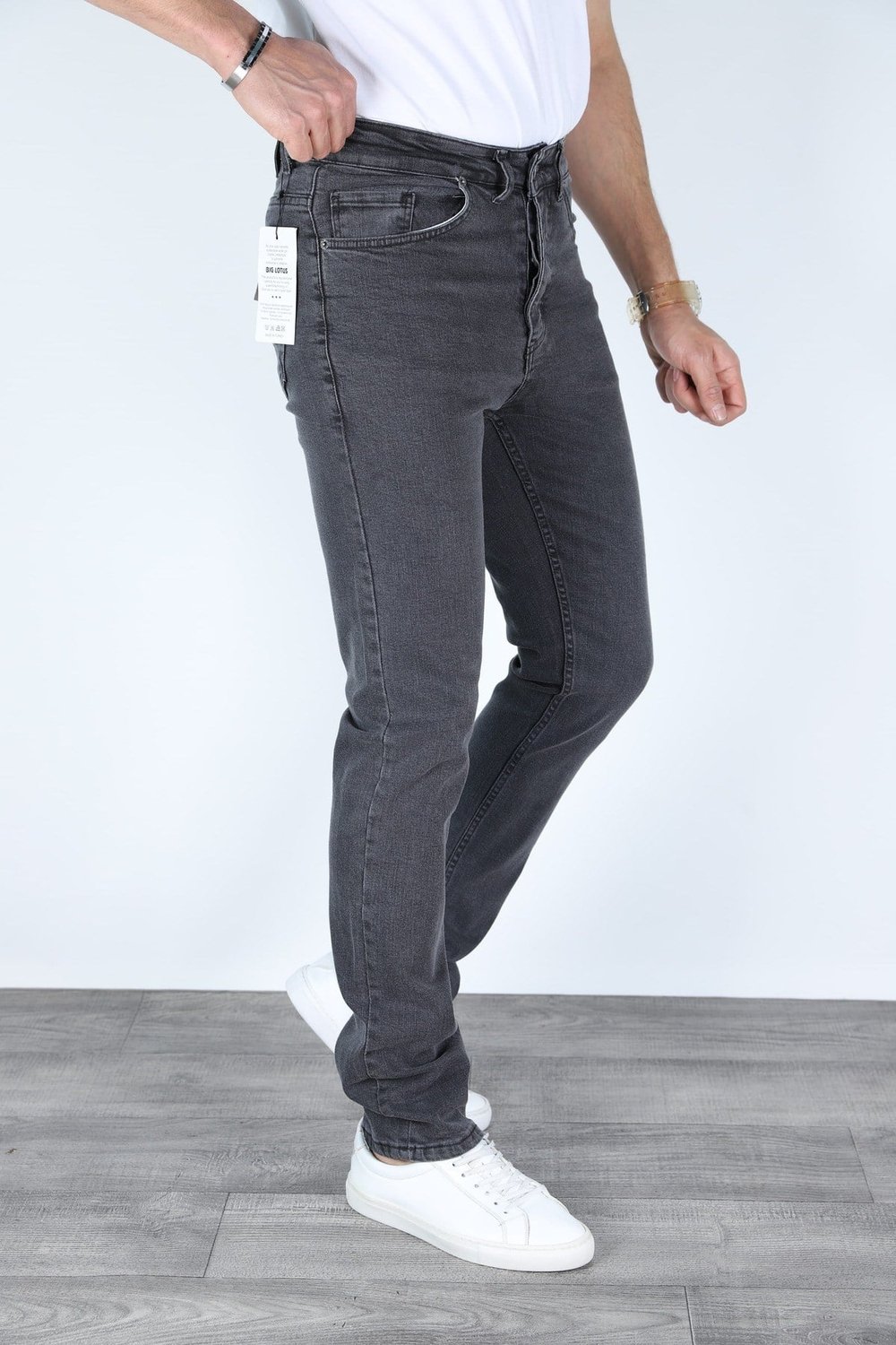 REGULAR KALIP GRİ ERKEK KOT PANTOLON