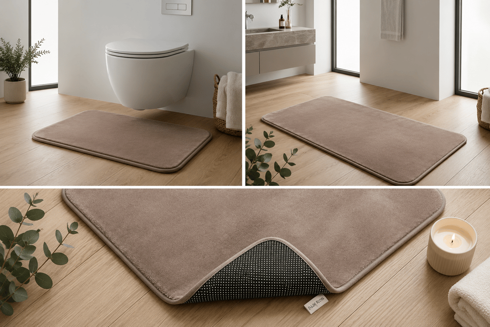 Soft Touch 2'li Banyo Paspası Seti Kaymaz Taban Yıkanabilir