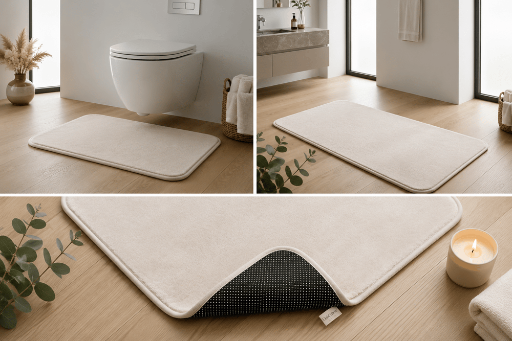 Soft Touch 2'li Banyo Paspası Seti Kaymaz Taban Yıkanabilir