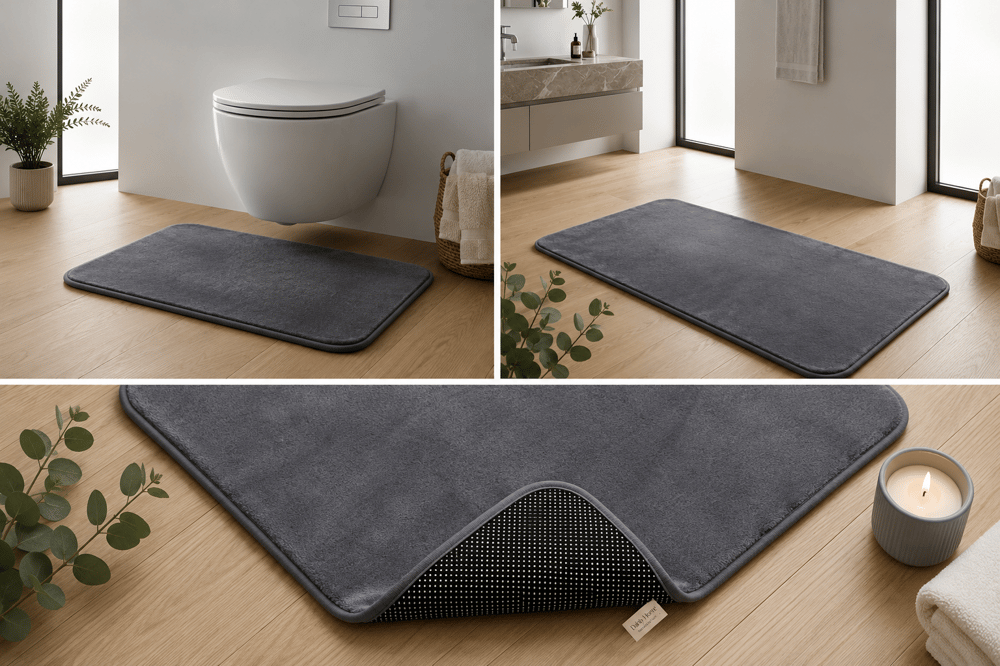 Soft Touch 2'li Banyo Paspası Seti Kaymaz Taban Yıkanabilir