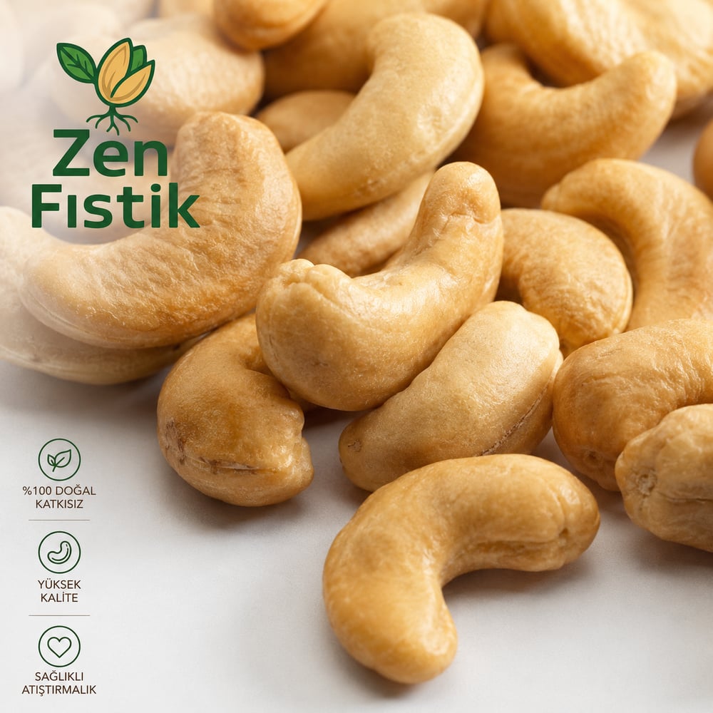 KAVRULMUŞ KAJU(TUZLU)1000Gr