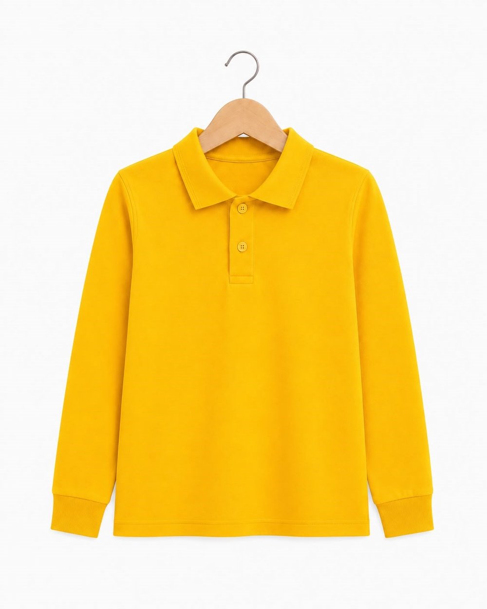 4581-1 Uzun Kol Polo Yaka Unisex Çocuk Lakos SARI