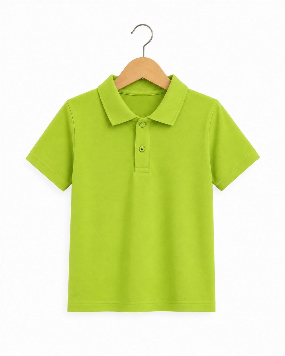 4581 Kısa Kol Polo Yaka Unisex Çocuk Lakos FISTIK YEŞİLİ
