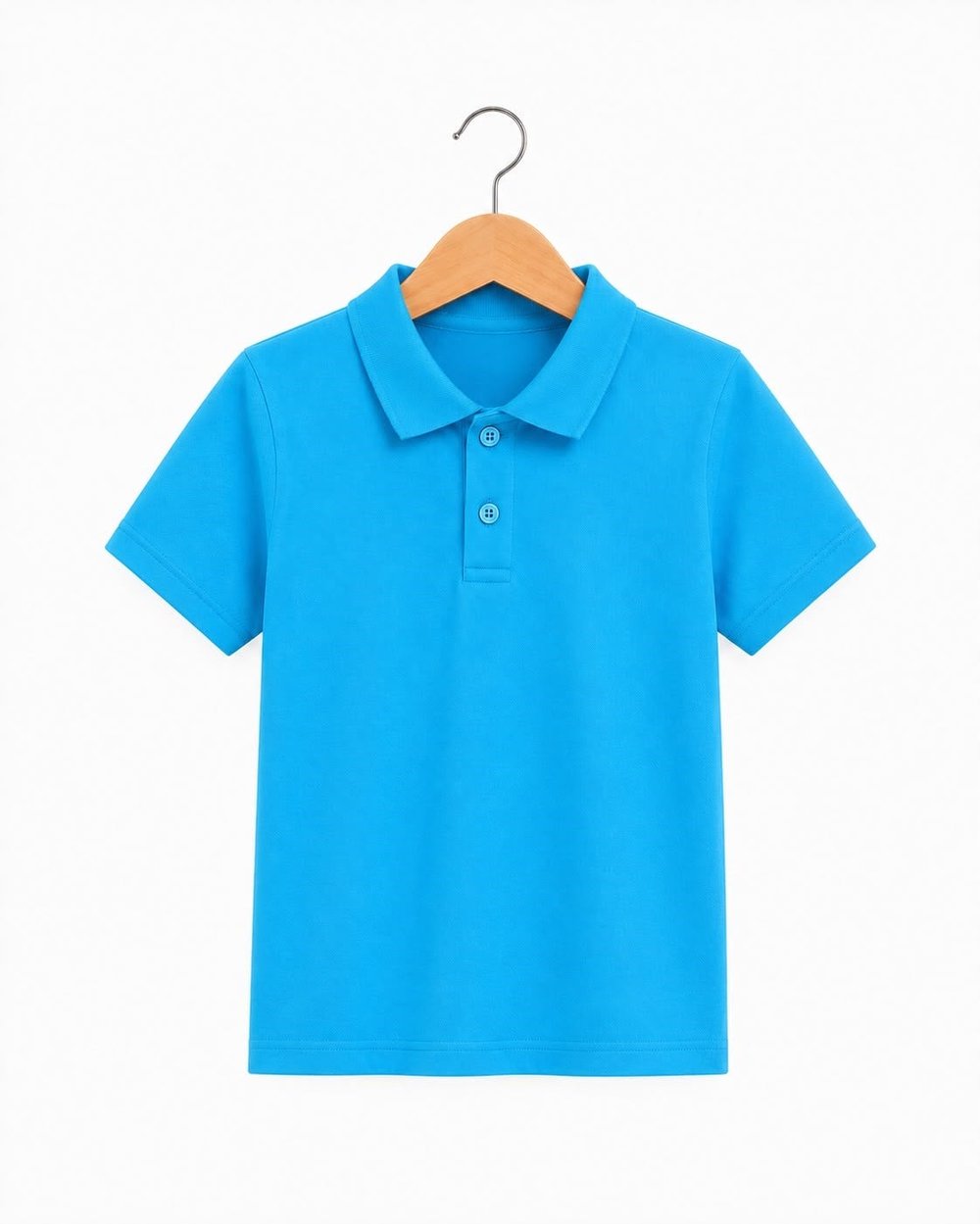4582 Kısa Kol Polo Yaka Unisex Çocuk Lakos (11-14) TURKUAZ