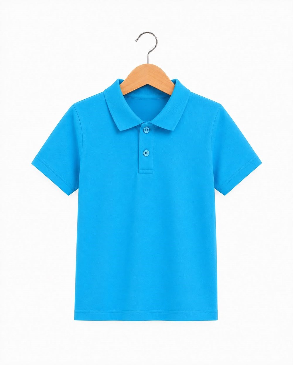 4583 Kısa Kol Polo Yaka Unisex Çocuk Lakos (15-18) TURKUAZ