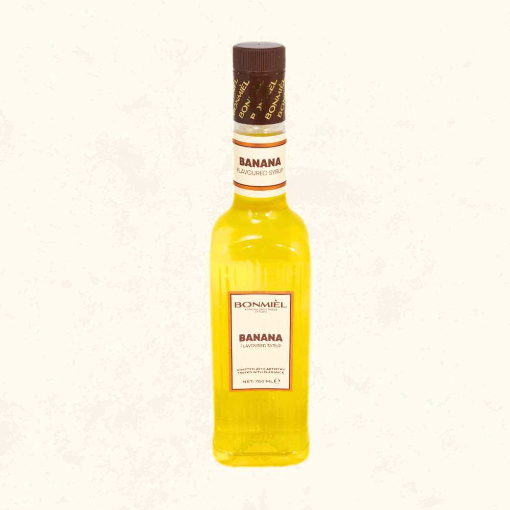 BONMIÈL Banana Muz Aromalı Kokteyl ve Milkshake Şurubu 750 ml – Tropikal Tatlılık
