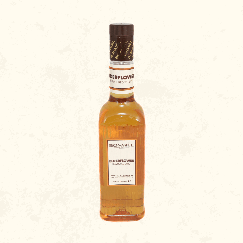 BONMIÈL Elderflower Mürver Çiçeği Aromalı Kokteyl ve Kahve Şurubu 750 ml – Premium Miksoloji Başyapıtı