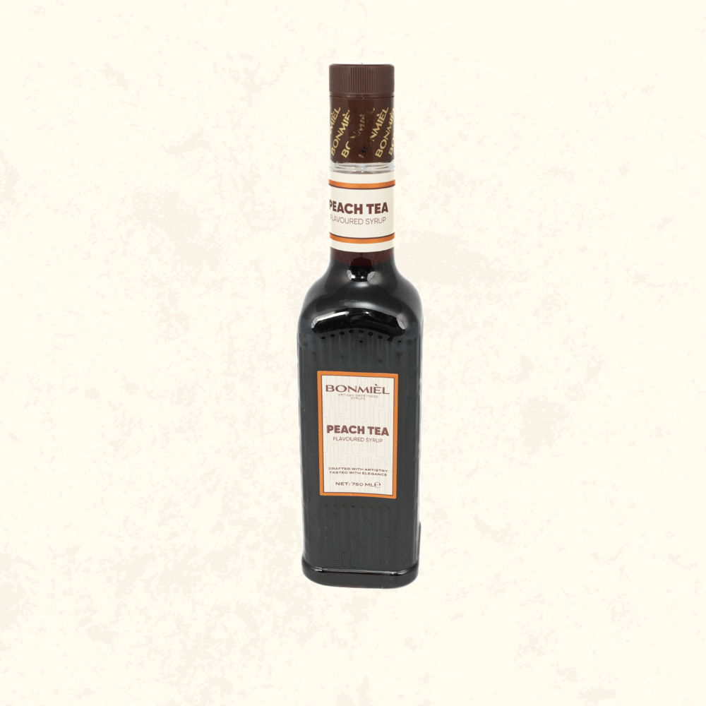 BONMIÈL Peach Tea Şeftali Aromalı Soğuk Çay ve Kokteyl Şurubu 750 ml