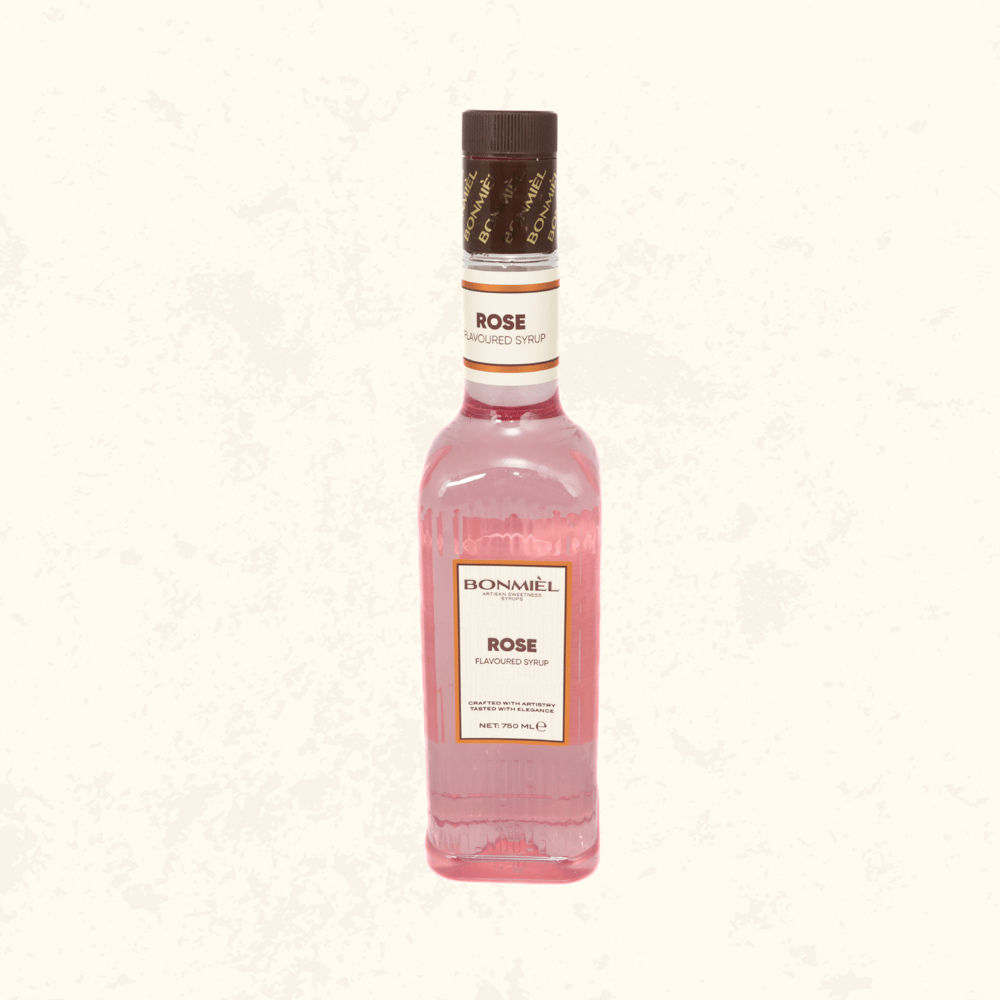 BONMIÈL Rose Gül Aromalı Kokteyl ve Kahve Şurubu 750 ml – Premium Gurme Lezzet