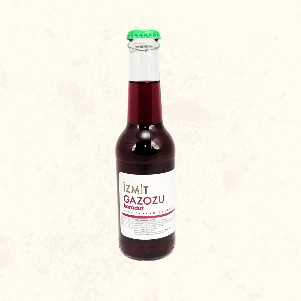 İzmit Gazozu Karadut Aromalı Gazoz 250 ml Cam Şişe