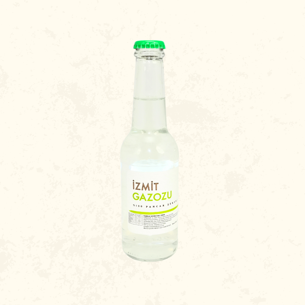 İzmit Gazozu Sade Gazoz %100 Pancar Şekeri ile 250 ml Cam Şişe