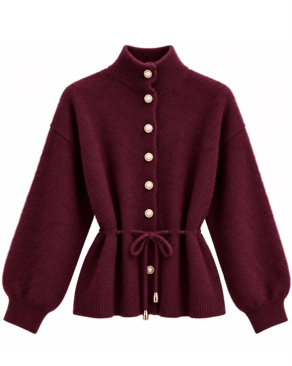 Angora bordo hırka - 20